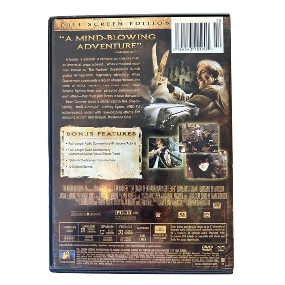 The League of Extraordinary Gentlemen DVD 4/$25❤️ - Picture 2 of 2